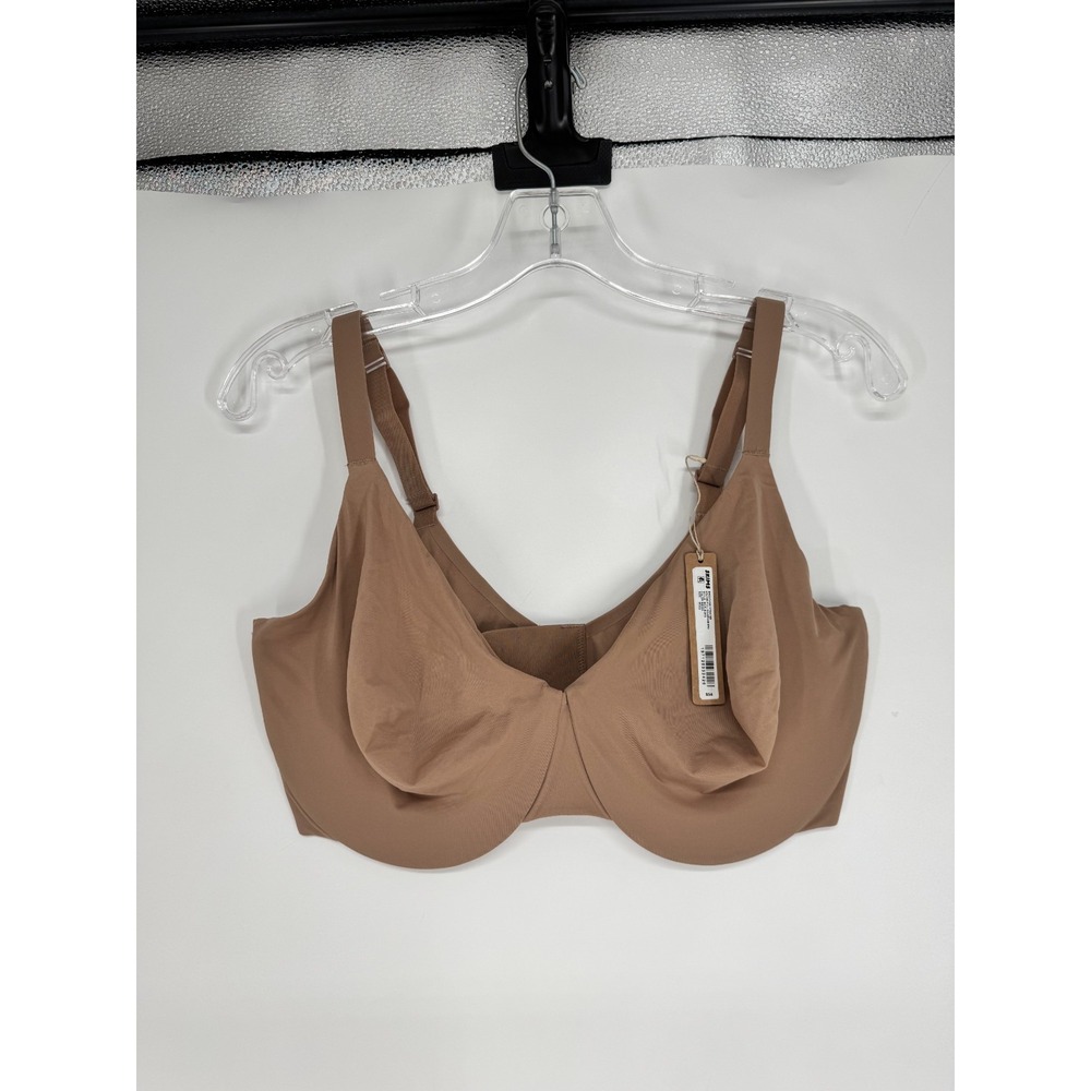 SKIMS Smoothing Intimates Unlined Full Coverage Bra 38DDD Sienna Tan Underwired
